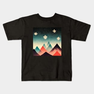 Snowflake Mountains Kids T-Shirt